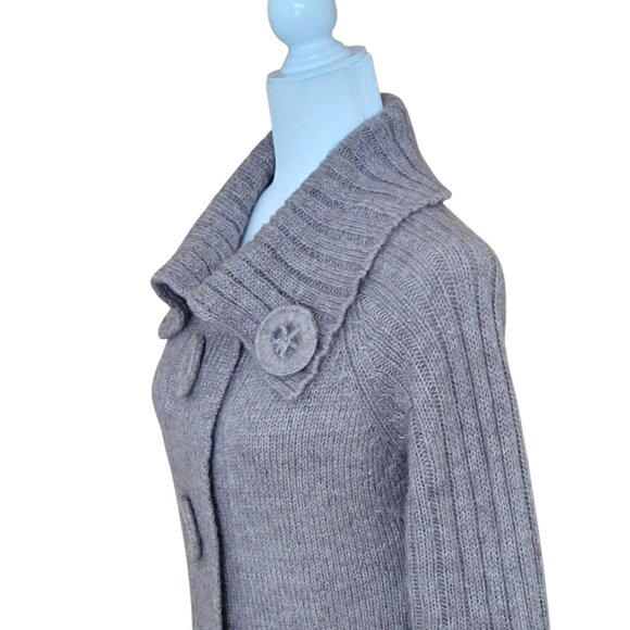 VTG Carducci Lambswool Alpaca Blend Cardigan Sweater Longline Duster - Picture 6 of 13